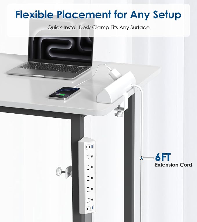 Jgstkcity Desk Clamp Power Strip USB C, 40W Total Fast Charging Station - Image 6