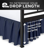 Ruffled Bed Skirt with Split Corners, King 18 Inch Drop Bedskirt, Hotel Quality - Image 4