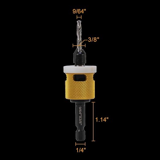 9/64"x3/8" Carbide Tipped Countersink Drill Bits - Image 6