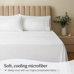 LuxClub 3 PC Extra Deep Pocket Twin Sheet Set, Deep Pockets Wrinkle Free - Image 3