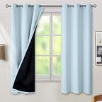 BGment Baby Blue 100% Blackout Curtains by BGment