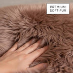 Premium Genuine Sheepskin Rug 2' x 6' Long Fur Soft & Natural Bedside Area Rug - Image 7