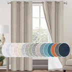 PrinceDeco 100% Blackout Curtains by PrinceDeco