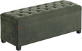 SONGMICS Velvet Storage Ottoman Bench, Foot Rest by SONGMICSbySONGMICSHOME