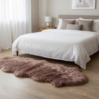 Premium Genuine Sheepskin Rug 2' x 6' Long Fur Soft & Natural Bedside Area Rug - Image 5