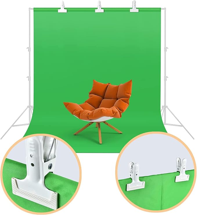 Backdrop Spring Clamps 6 Pack Large Heavy Duty Photography Backdrop 4" Clips - Image 2