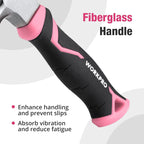 WORKPRO 8 oz Claw Hammer with Fiberglass Handle, All Purpose Hammer with Forged - Image 4