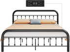 WLIVE Metal Platform Bed Frame, King Size Bed Frame - Image 8