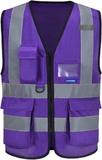 Hi Reflective Safety Vest, Hi Vis Bright Neon Colors Safety Vest by A-SAFETY