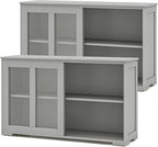 Costzon Sideboard Buffet Cabinet of 2, Wooden Kitchen Storage Cabinet by Costzon