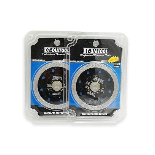 DT-DIATOOL Diamond Tile Blade 4 Inch 2pcs Diamond Turbo X Mesh Rim Segement - Image 6