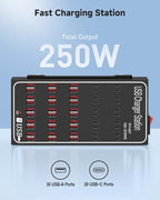 250W USB~c Charging Station, 50 Port USB~C Charger Block, Fast Charging Station - Image 2