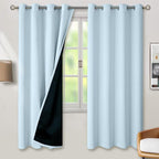 BGment Baby Blue 100% Blackout Curtains by BGment