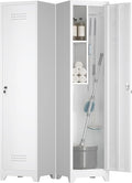 Metal Tall Broom Storage Cabinet, Slim Bathroom Cabinet, Metal Storage Cabinets by FATIGOSstoragecabinet