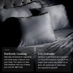 LUXOME 100% Rayon from Bamboo Pillowcase Set | 400 Thread Count | - Image 2