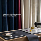 SMILETIME Black Crushed Velvet Curtains 52x84 inch Luxurious Thermal Insulated - Image 7
