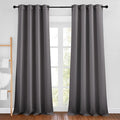 NICETOWN Grey Blackout Curtains 102 inches Long, Grommet Thermal Insulated by NICETOWN