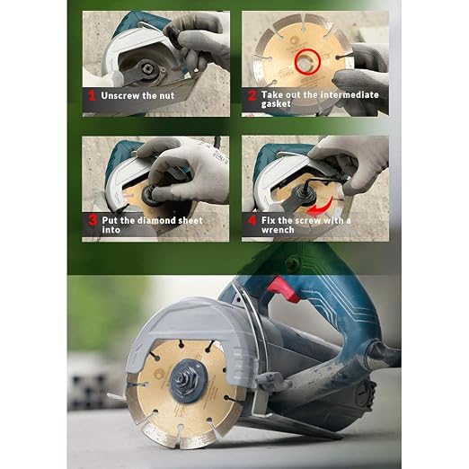 LSS 4 1/2 Inch Diamond Saw Blade, Dry or Wet Cutting Saw Blades - Image 7