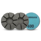 Diamond Floor Polishing Pucks for Terrazzo, Concrete Floor, 3 Inch 15mm Resin - Image 2