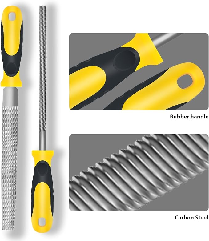 Steel File, Metal File, Half-Round/Round Files and 6 pcs Needle Files - Image 4