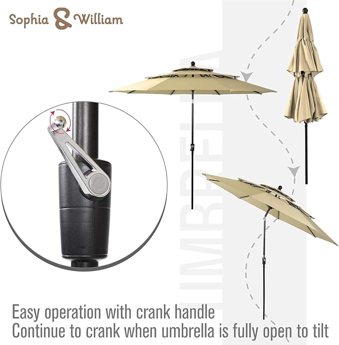 Sophia & William 9 Pieces Outdoor Patio Furniture Set - Image 3
