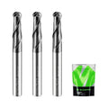 Carbide Ball Nose End Mills 2 Flute 1/4 Inch SHK. and Cutting Dia. 3D Carving by SHARPENYOURLIFESTYLE