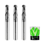Carbide Ball Nose End Mills 2 Flute 1/4 Inch SHK. and Cutting Dia. 3D Carving by SHARPENYOURLIFESTYLE