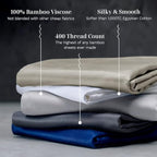 LUXOME 100% Rayon from Bamboo Pillowcase Set | 400 Thread Count | - Image 4