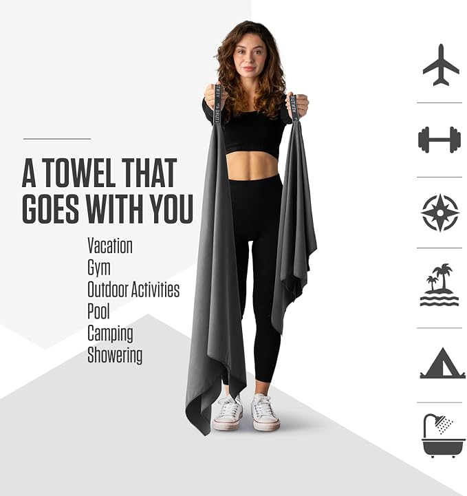 VENTURE 4TH Quick Dry Towel. Microfiber Travel Towel Ideal - Image 2
