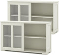 Costzon Sideboard Buffet Cabinet of 2, Wooden Kitchen Storage Cabinet by Costzon
