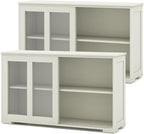 Costzon Sideboard Buffet Cabinet of 2, Wooden Kitchen Storage Cabinet by Costzon