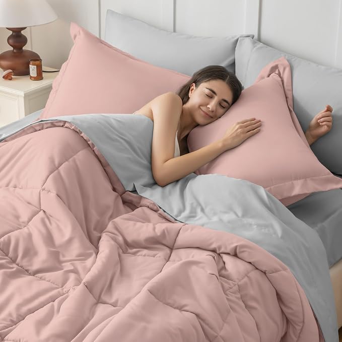 JOLLYVOGUE Twin XL Comforter Set, Ultra-Soft Bed in a Bag Twin XL Size 5 Pieces - Image 6