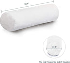 SyMax 7.8"x38" Body Pillow for Twin Bed, Memory Foam Bolster w/Removable Velvet - Image 2