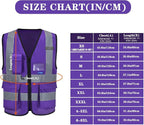 Hi Reflective Safety Vest, Hi Vis Bright Neon Colors Safety Vest - Image 2