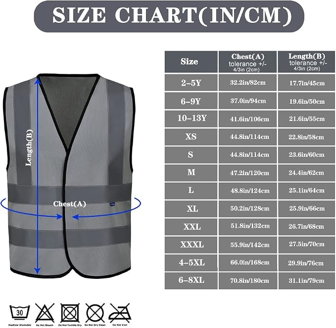AYKRM 12 colour High visibility viz vest hi vis viz reflective work - Image 4