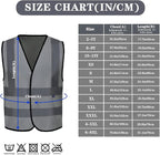 AYKRM 12 colour High visibility viz vest hi vis viz reflective work - Image 4