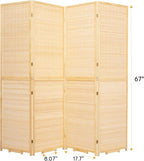 Bamboo Room Divider Folding Privacy Screens, Wall Divider - Image 5