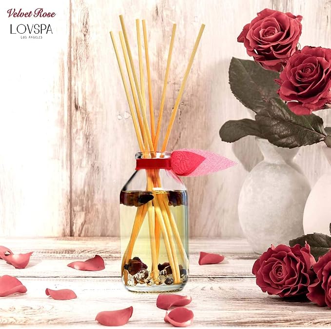 LOVSPA Reed Diffuser Set, Velvet Rose Scented Oil Diffuser - Image 5