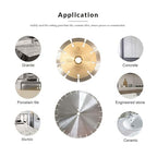 LSS 14 Inch Diamond Saw Blade, Dry or Wet Cutting Concrete Saw Blades - Image 3
