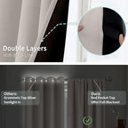 BGment Full Blackout Curtains for Living Room 84 Inch Length 2 Panels Set - Image 7