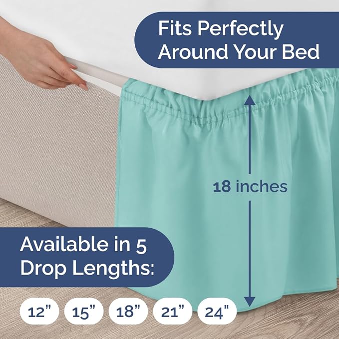 Wrap Around Dust Ruffle Bed Skirt - Image 4