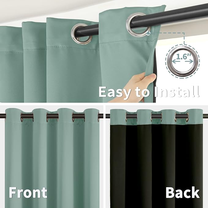 BGment Thermal Insulated 100% Blackout Curtains - Image 7