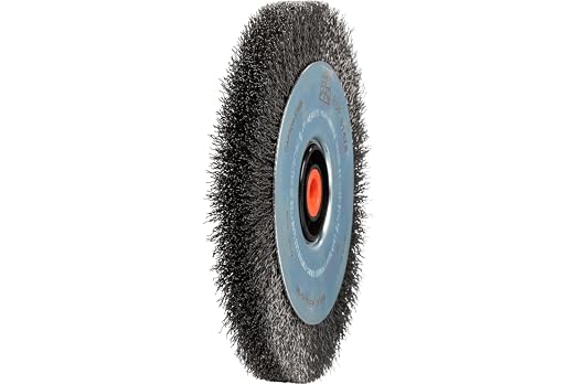 PFERD 81478 Ezmount Crimped Wheel Brush, Carbon Steel Wire, 5/8" Arbor Hole - Image 3