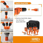 Diamond Core Drill Bit Kit BGTEC Diamond Hole Saw Tile Cutter, Triangle Shank - Image 6