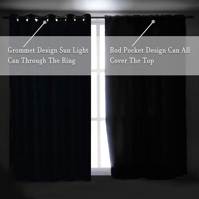 DONREN Room Darkening Window Curtain Panels - Image 7