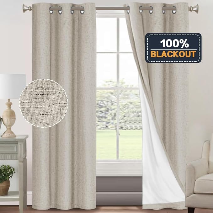 PrinceDeco 100% Blackout Curtains - Image 6