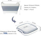 Collapsible Dish Tub 2X9L-Collapsible Basin Bucket Portable Sink-Outdoor - Image 3