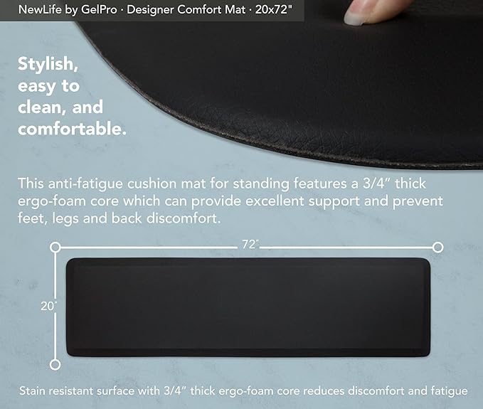GelPro NewLife Designer Comfort Ergo-Foam Anti-Fatigue Kitchen Floor Mat - Image 3