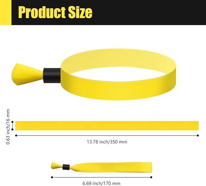 100 Pcs Cloth Wristbands, Disposable - Image 2