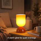8.9" Modern Glass Table Lamp for Living Room, Dimmable Desk Lamps for Bedroom - Image 5